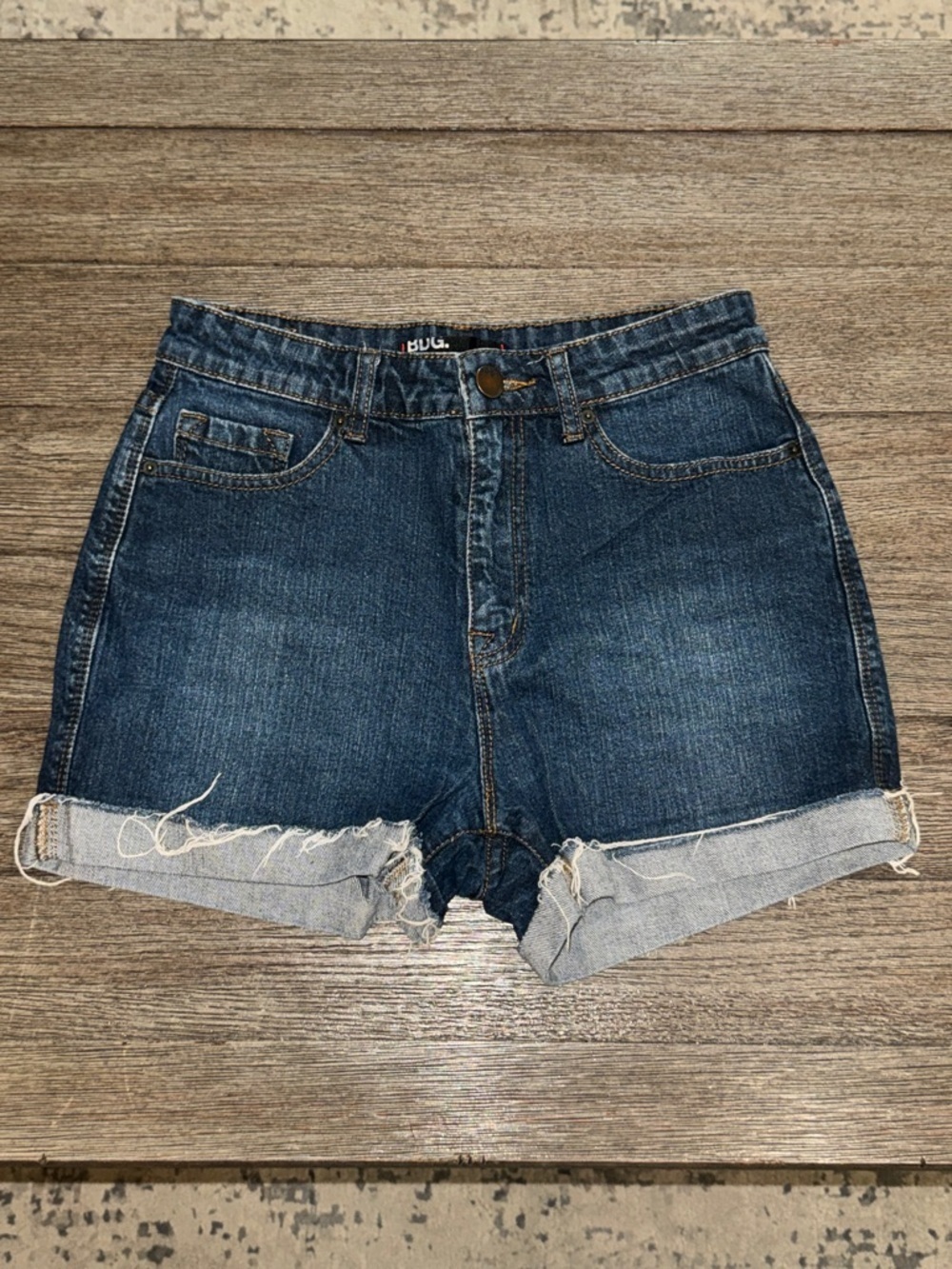 BDG High Rise Denim Shorts Vintage Denim Wash